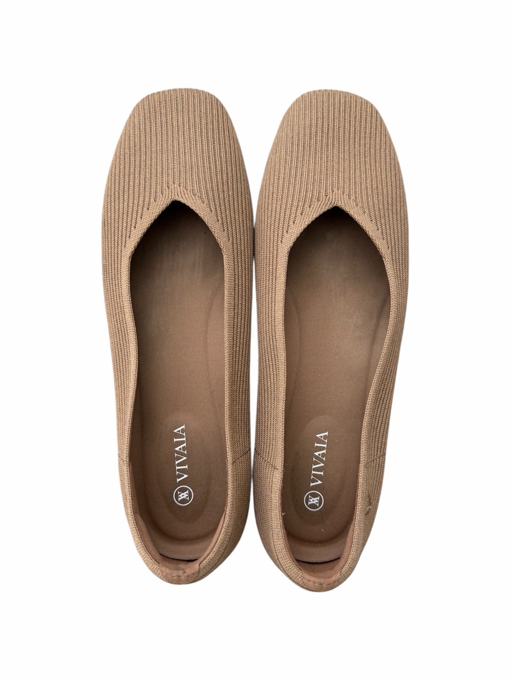 VIVAIA Margot Square Toe V-Cut Flats Size 40.5 US 9-9.5